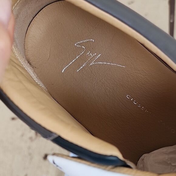 Giuseppe Zanotti Multicolor Flat Side Zipper Sneakers Booties High Tops US 10 - Picture 8 of 12